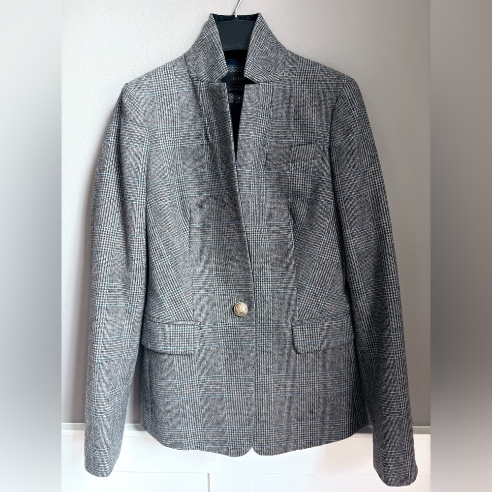 J.Crew Regent Plaid Women's Blazer